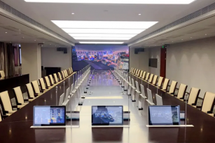 打造智能会议室，中国电建集团无纸化会议系统安装！